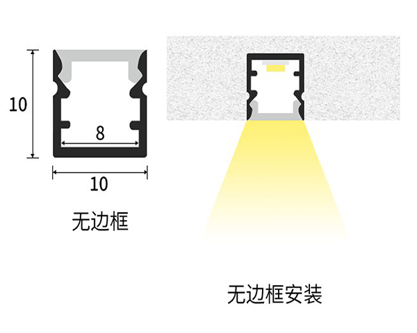 LED无边框铝合金灯带